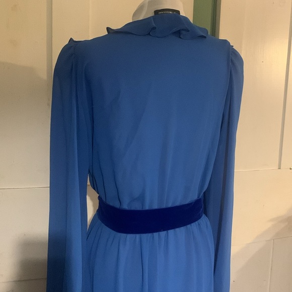 EC Ursula of Switzerland Ruffled Front Dress sz 13-14 - Picture 5 of 9